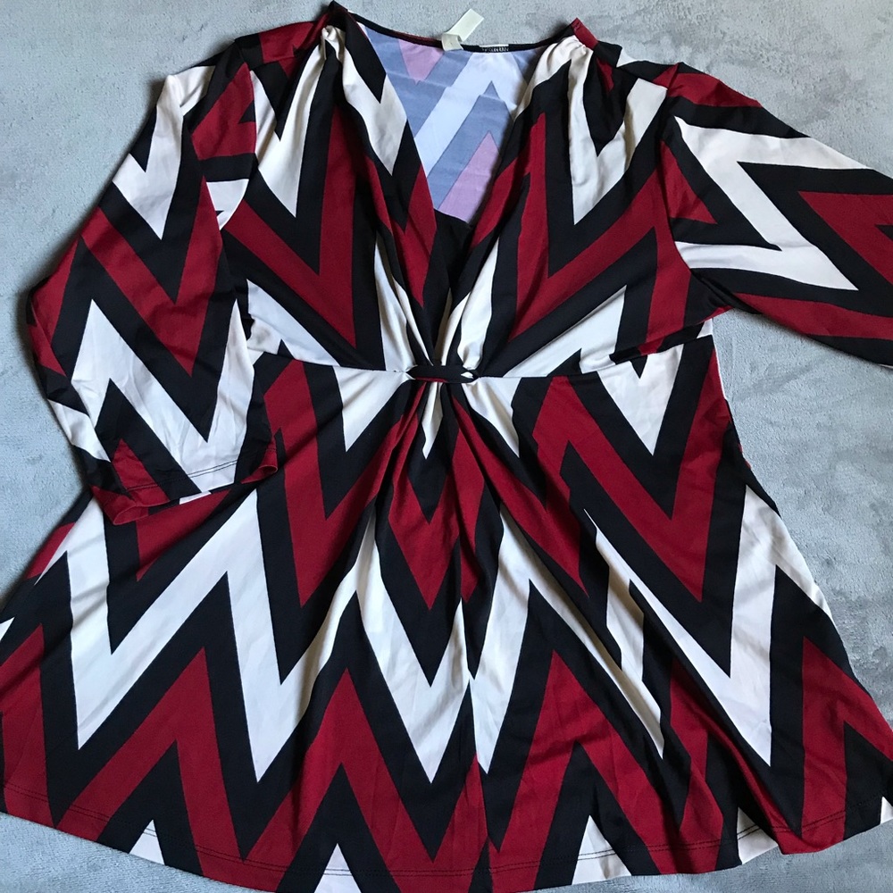 Chevron Striped Blouse